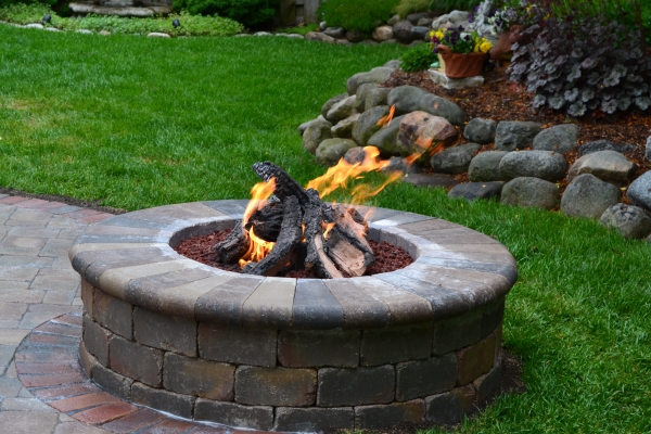 Gas Fire Pit Installation Ozaukee County